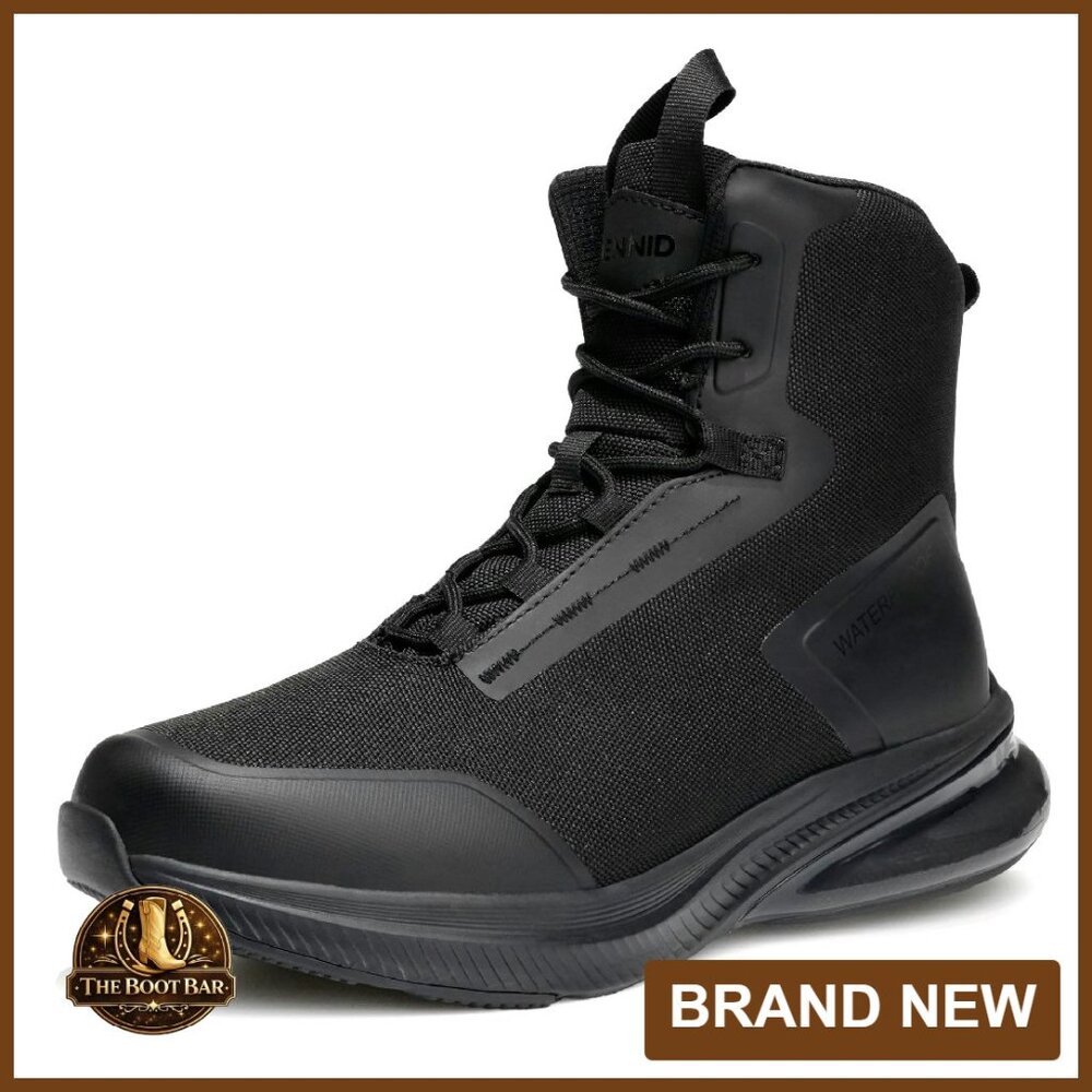 Women's Waterproof Tactical Boots Wide Width Non-Slip Hiking Work Boots